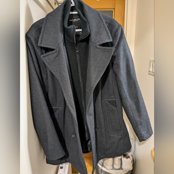 NWT Burnett Wool Blend Peacoat - Picture 5 of 15